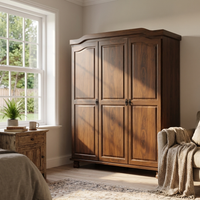 Bastian Solid Wood Wardrobe