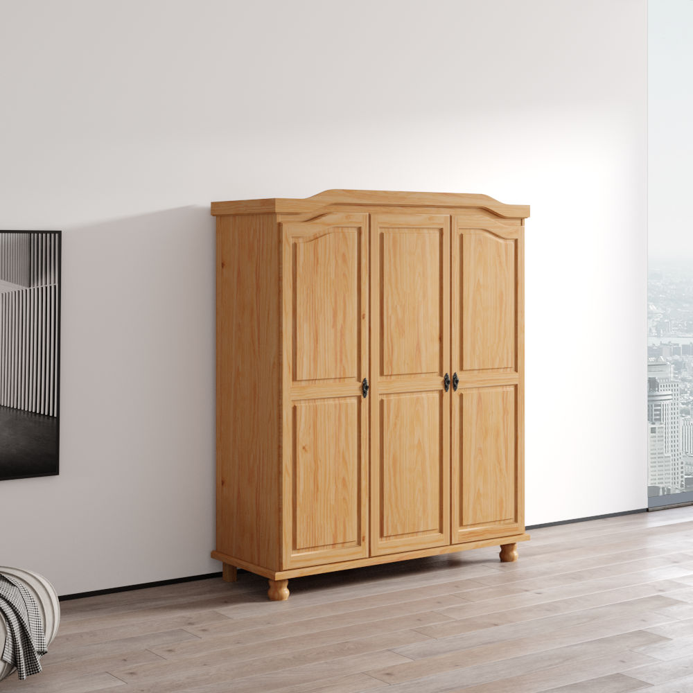 Bastian Solid Wood Wardrobe