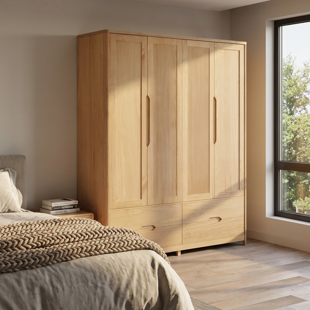 Nest 4D Solid Wood Wardrobe