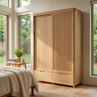 Nest 2D Solid Wood Wardrobe