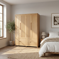 Nest 4D Solid Wood Wardrobe