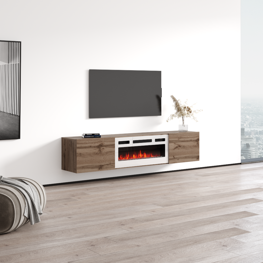 Baja WH-EF Floating Fireplace TV Stand - Meble Furniture