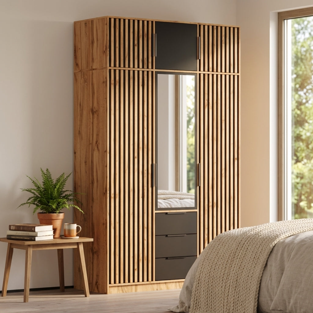 Bali Lux 3D Wardrobe with Extension