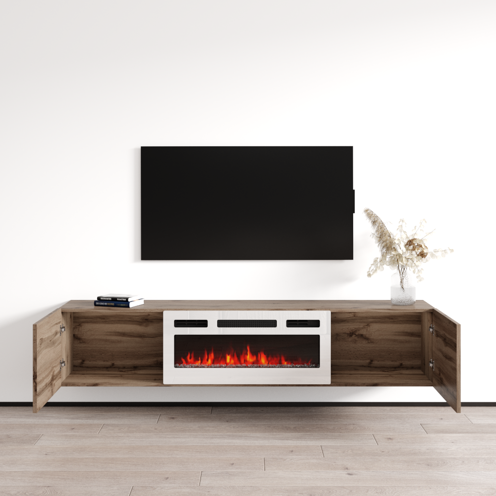 Baja WH-EF Floating Fireplace TV Stand - Meble Furniture
