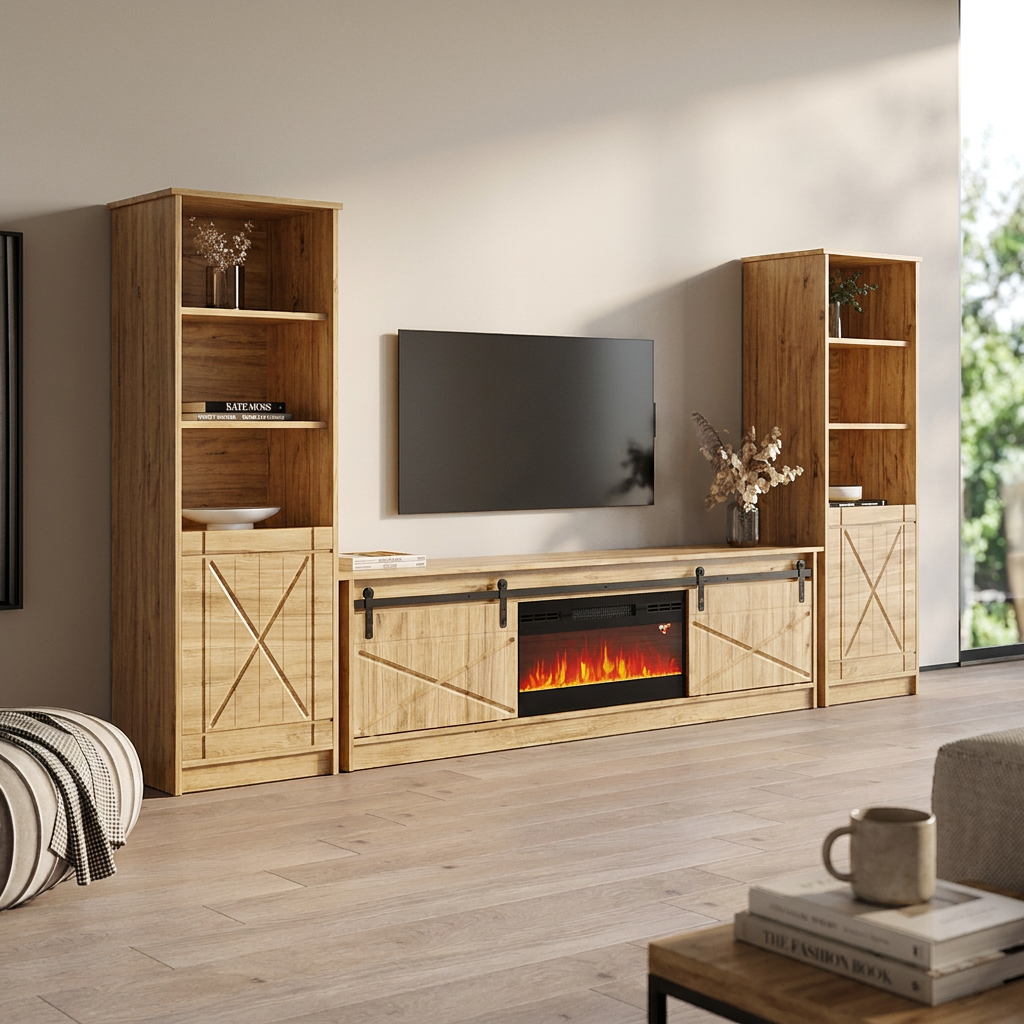 Granero BL-EF Fireplace Entertainment Center