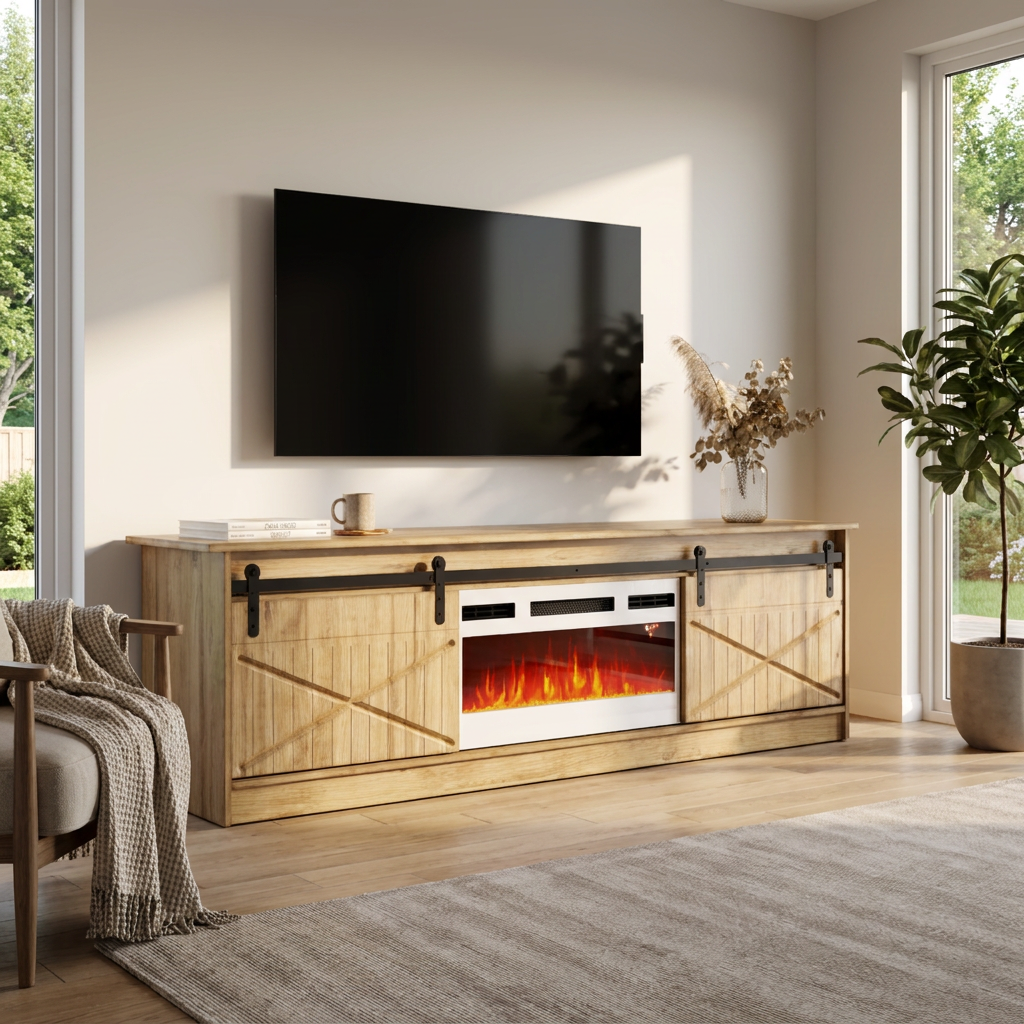 Granero WH-EF Fireplace TV Stand