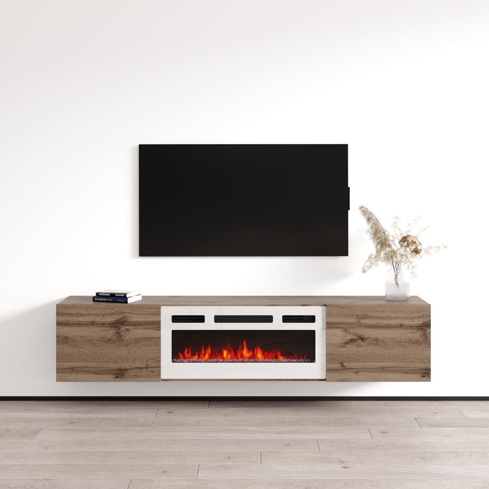 Baja WH-EF Floating Fireplace TV Stand - Meble Furniture