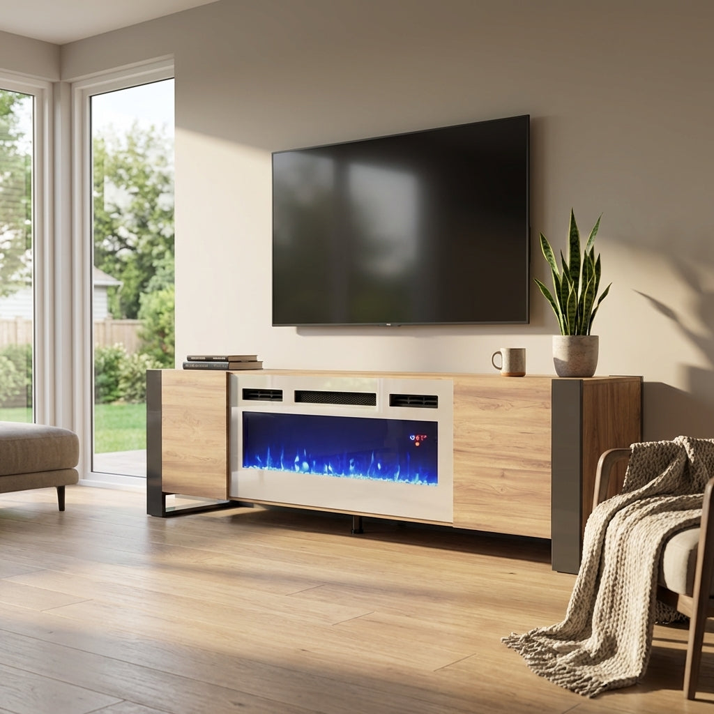 Woody WH-EF Fireplace TV Stand