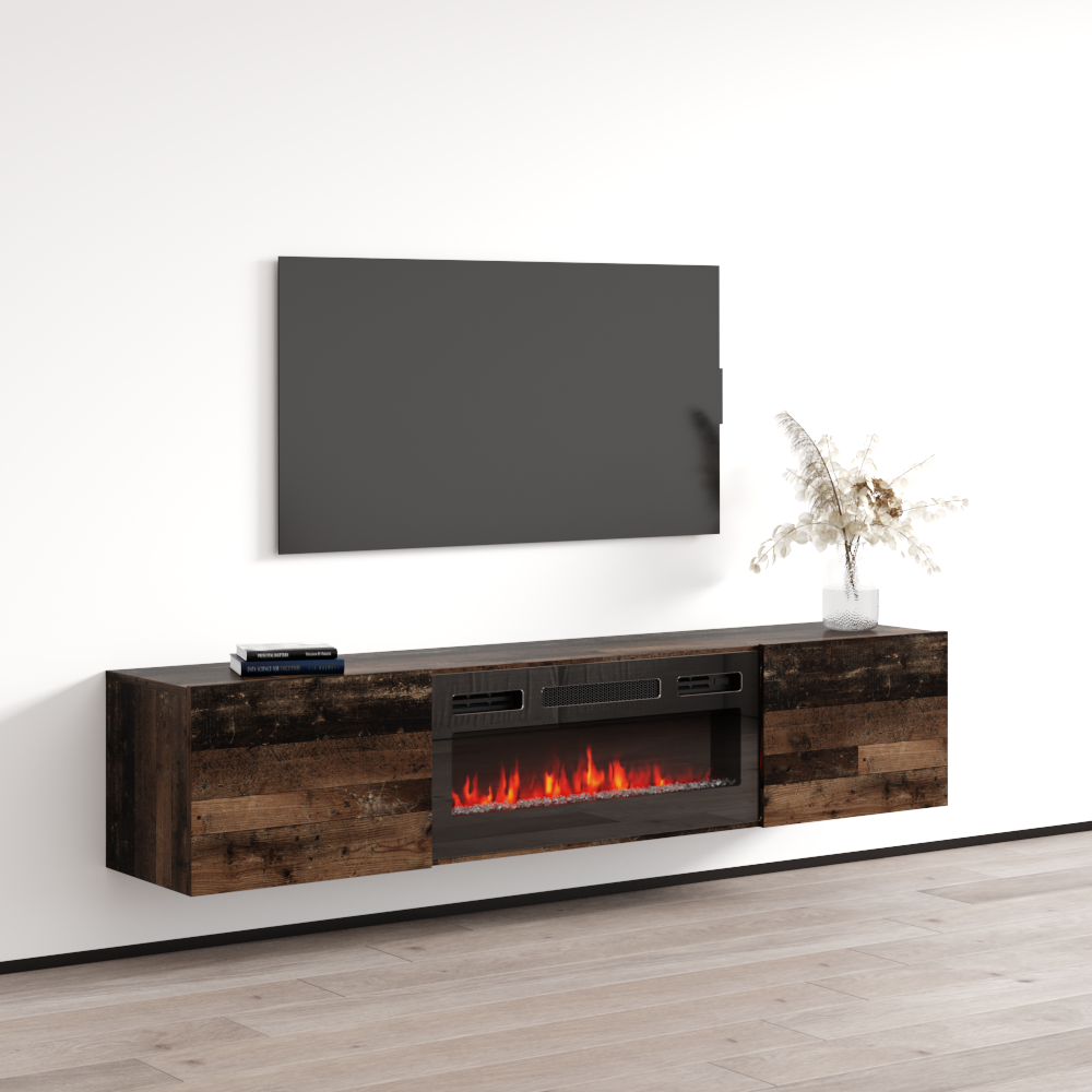 Baja BL-EF Floating Fireplace TV Stand - Meble Furniture