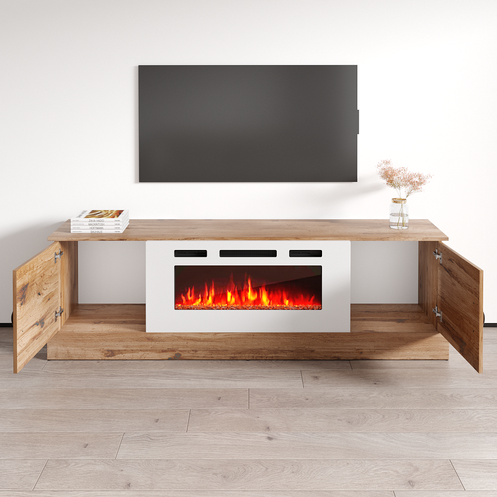 Carmen WH-EF Fireplace TV Stand - Meble Furniture