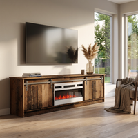 Granero 04 WH-EF Fireplace TV Stand