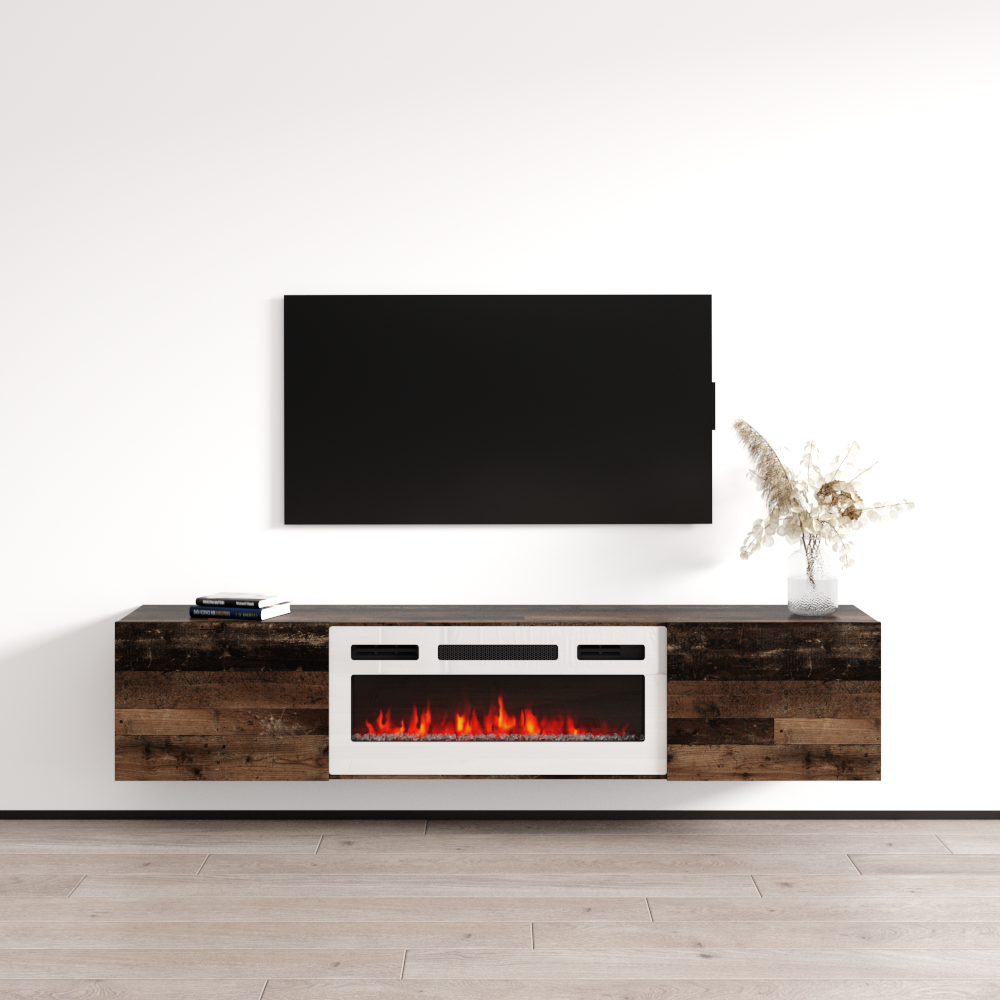 Baja WH-EF Floating Fireplace TV Stand - Meble Furniture