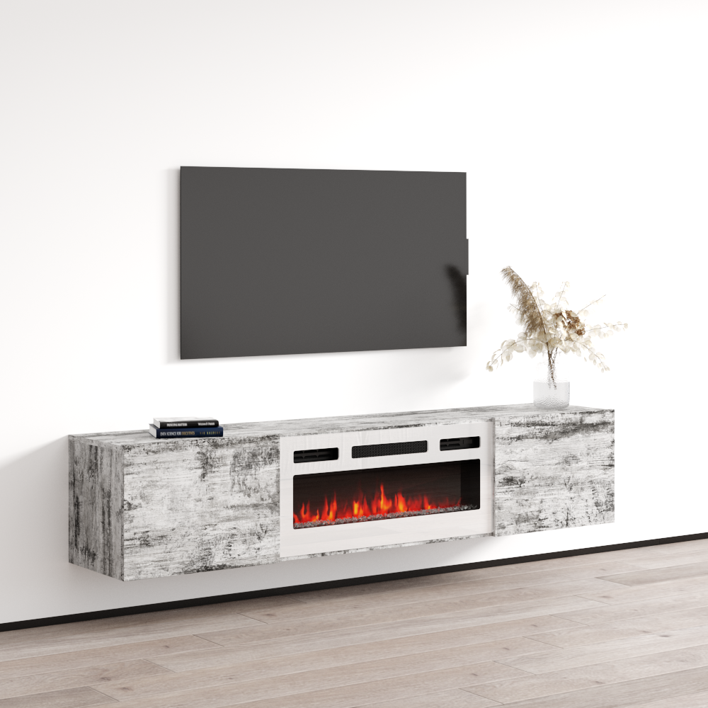 Baja WH-EF Floating Fireplace TV Stand - Meble Furniture
