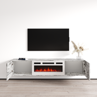 Baja WH-EF Floating Fireplace TV Stand - Meble Furniture