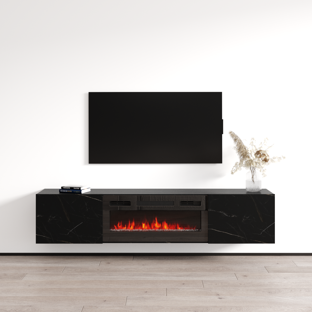 Baja BL-EF Floating Fireplace TV Stand - Meble Furniture