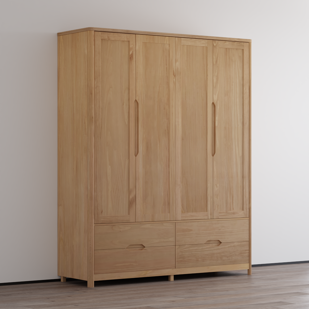 Nest 4D Solid Wood Wardrobe