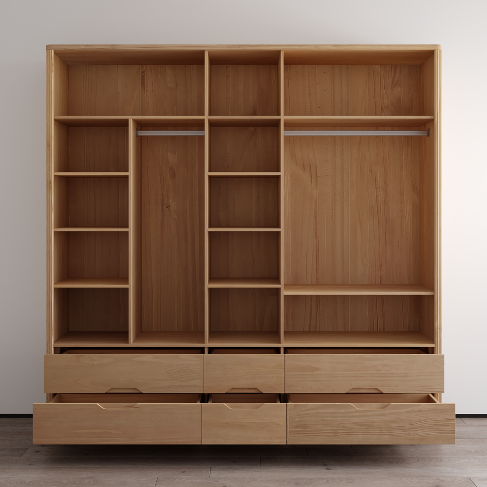 Nest 5D Solid Wood Wardrobe