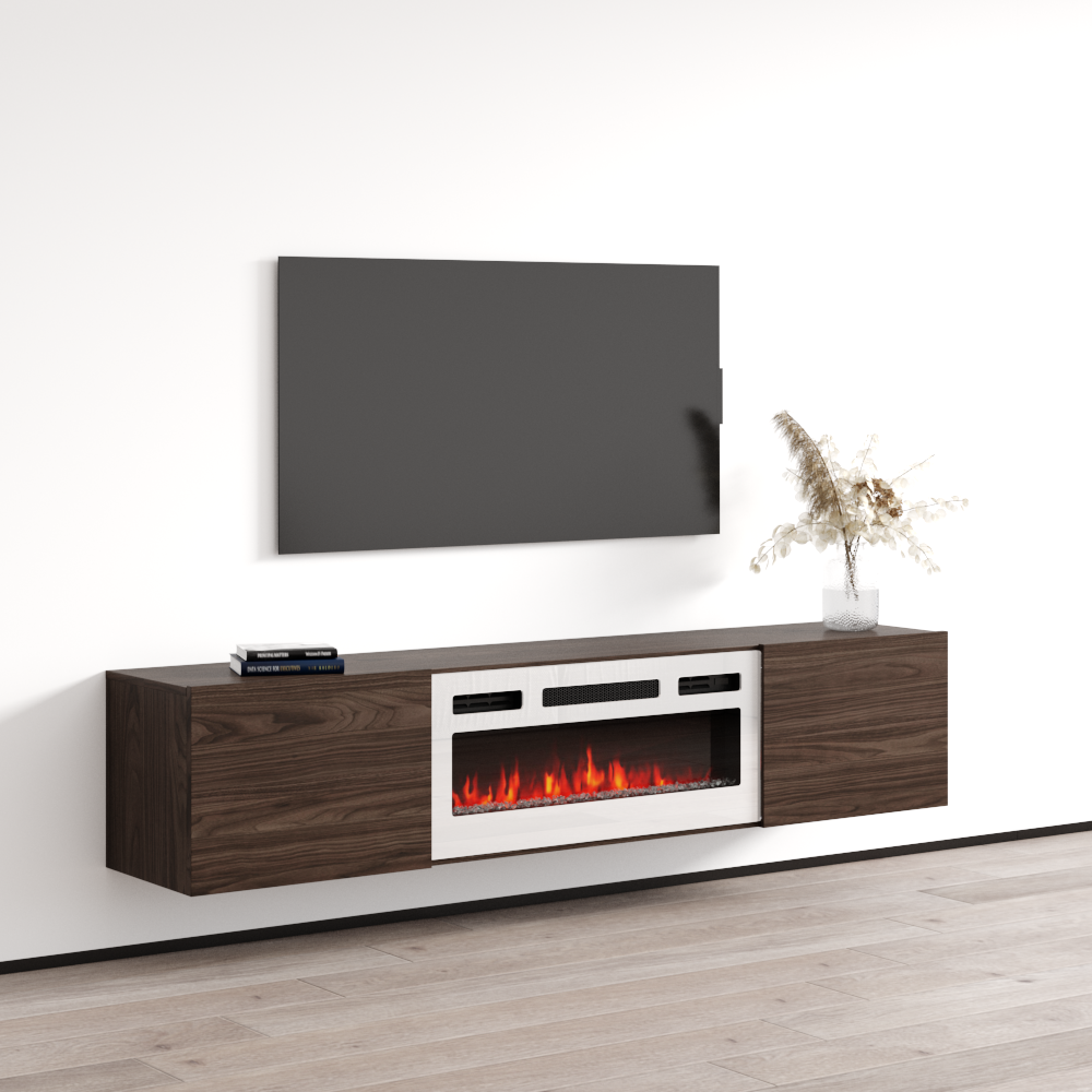 Baja WH-EF Floating Fireplace TV Stand - Meble Furniture