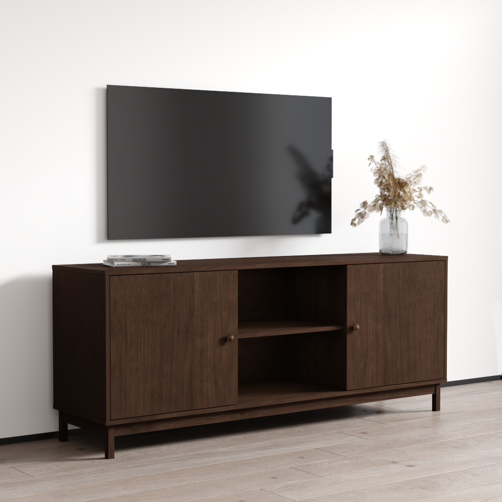 Essencia 2D Solid Wood TV Stand