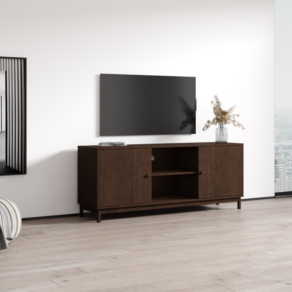 Essencia 2D Solid Wood TV Stand
