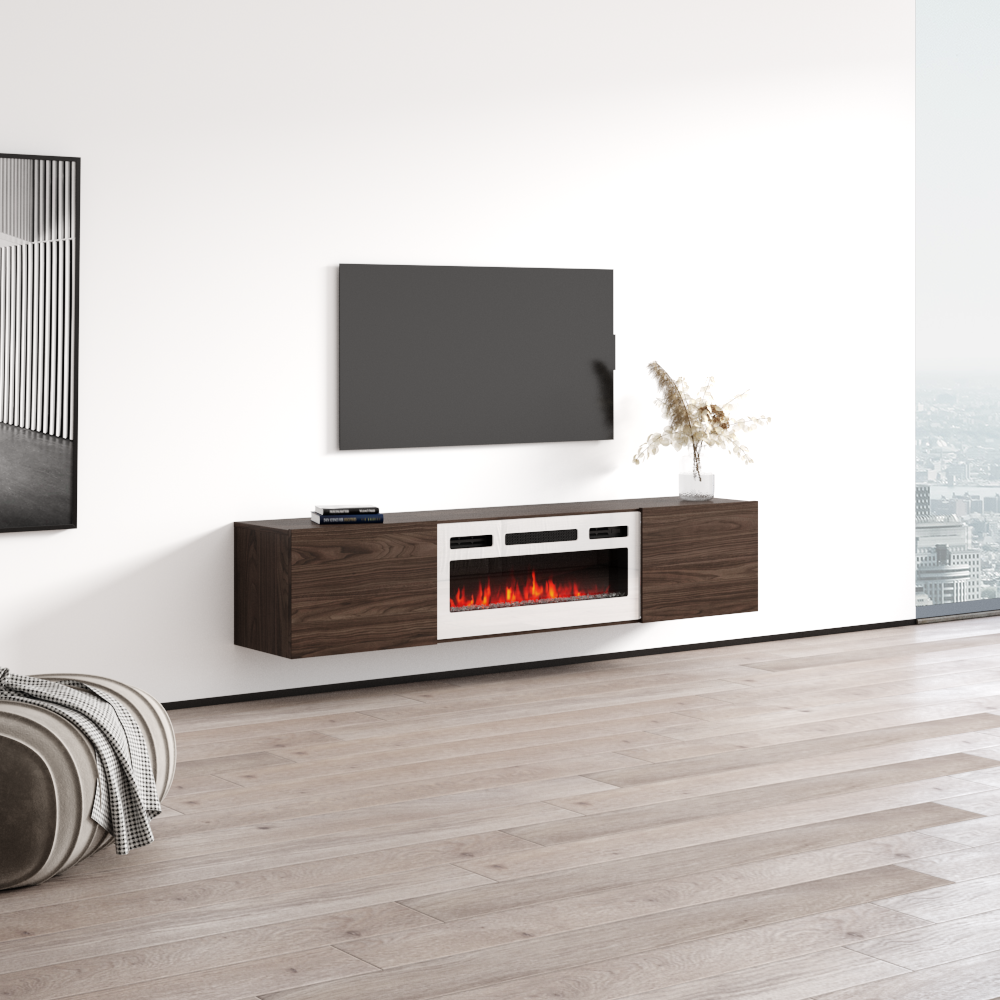 Baja WH-EF Floating Fireplace TV Stand - Meble Furniture