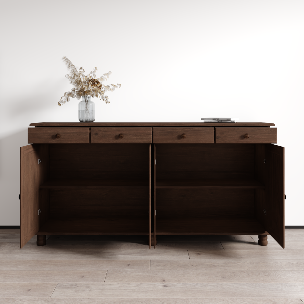 Rubi 4D Solid Wood Sideboard