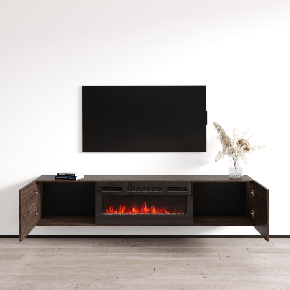 Baja BL-EF Floating Fireplace TV Stand - Meble Furniture