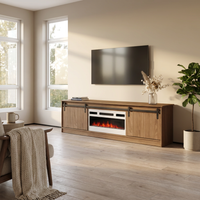 Granero 04 WH-EF Fireplace TV Stand