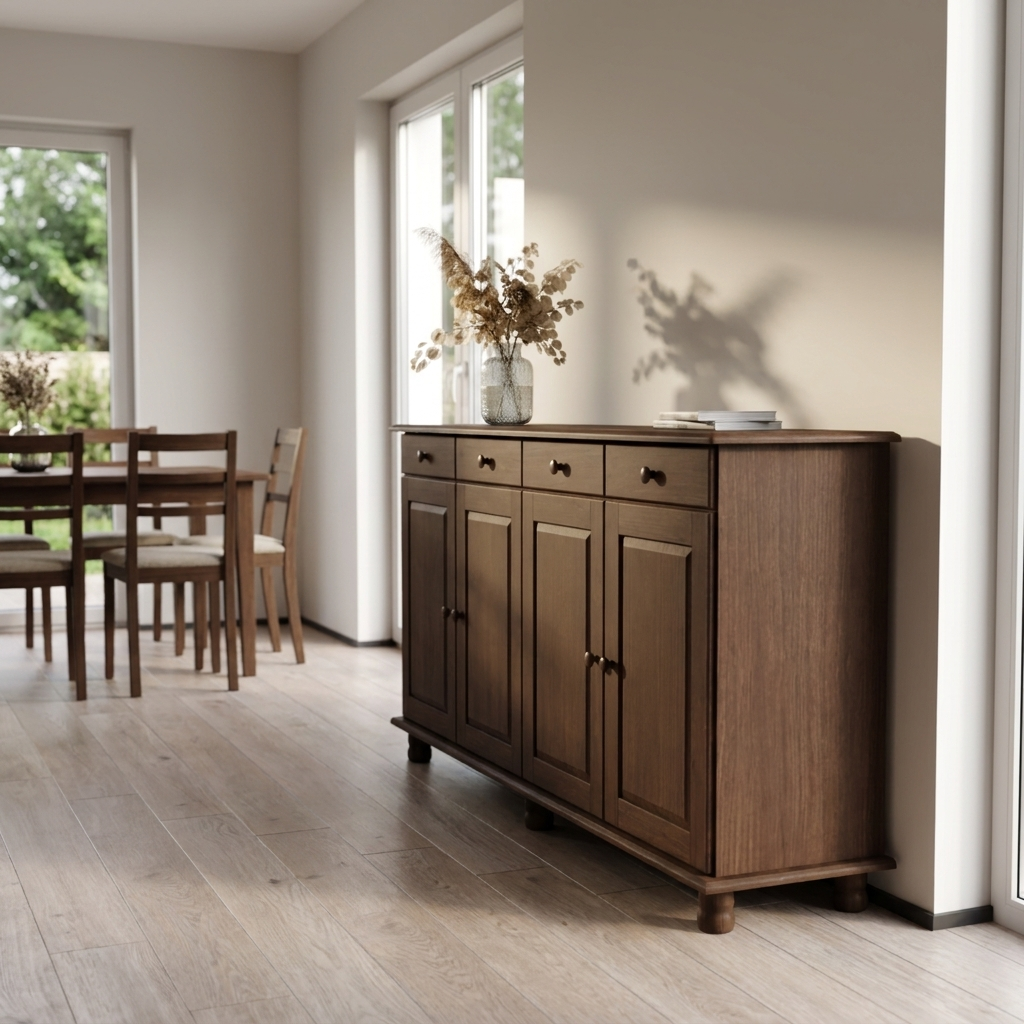 Rubi 4D Solid Wood Sideboard