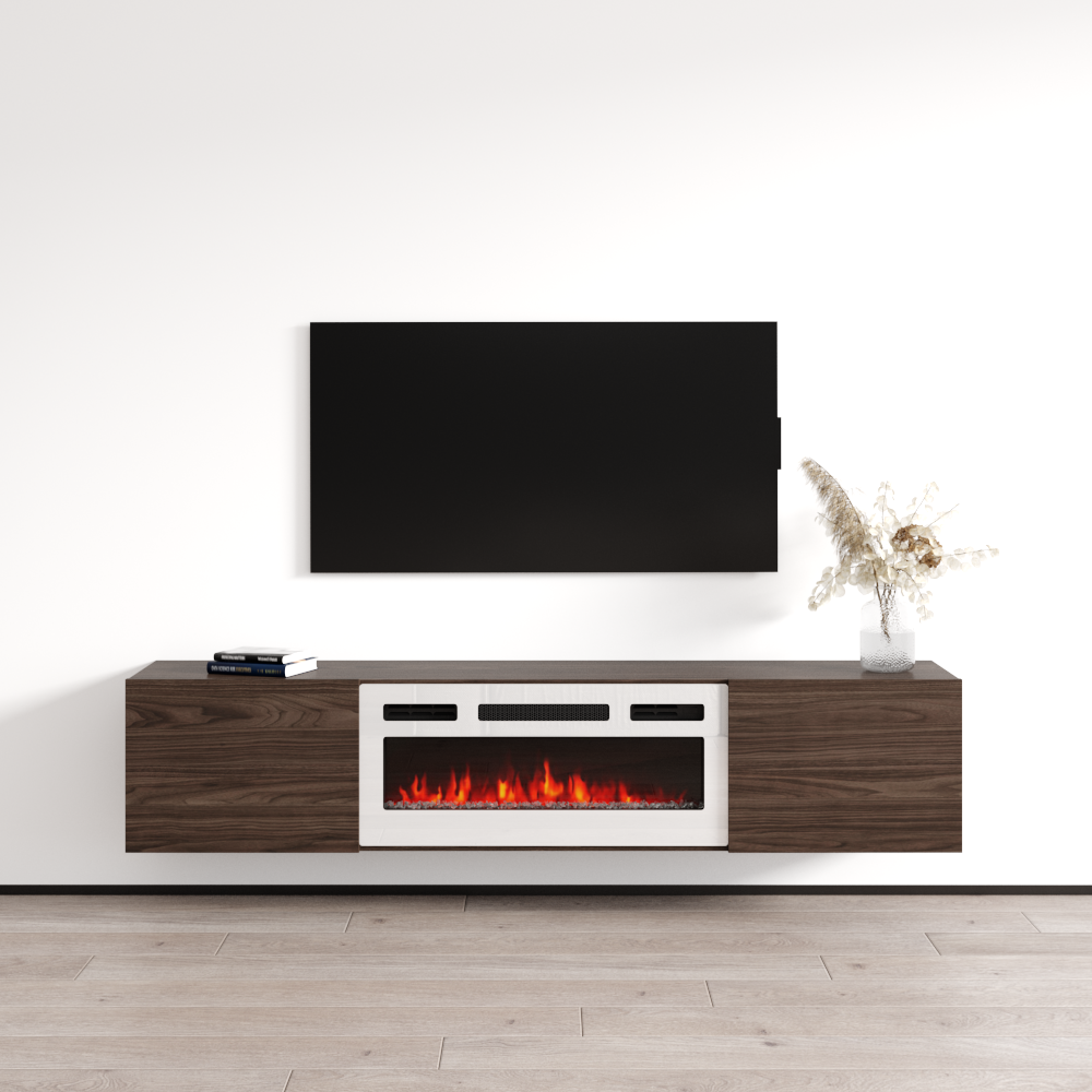 Baja WH-EF Floating Fireplace TV Stand - Meble Furniture
