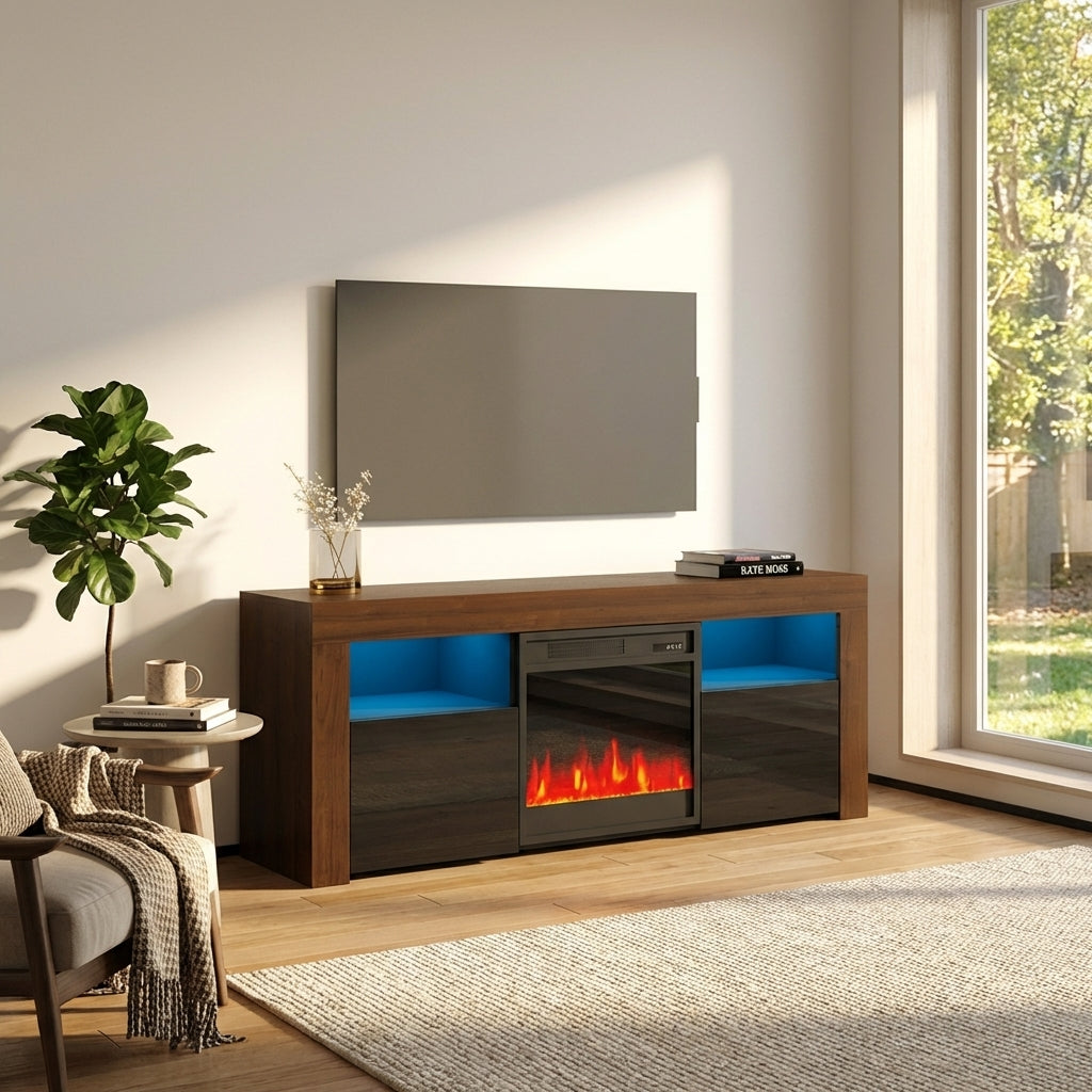 Milano 145EF Fireplace TV Stand
