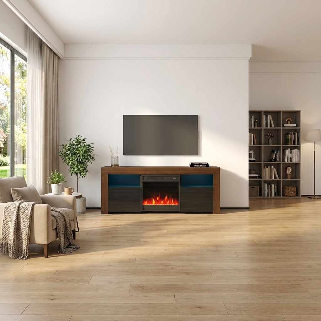 Milano 145EF Fireplace TV Stand