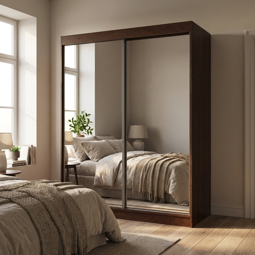 Aria 2D Wardrobe with All Mirror