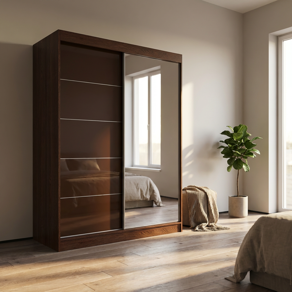 Aria 2D Wardrobe with Mirror