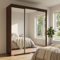 Aria 3D Wardrobe with All Mirror