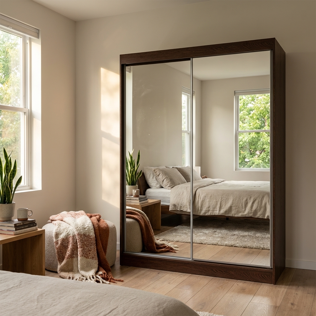 Aria 2D Wardrobe with All Mirror