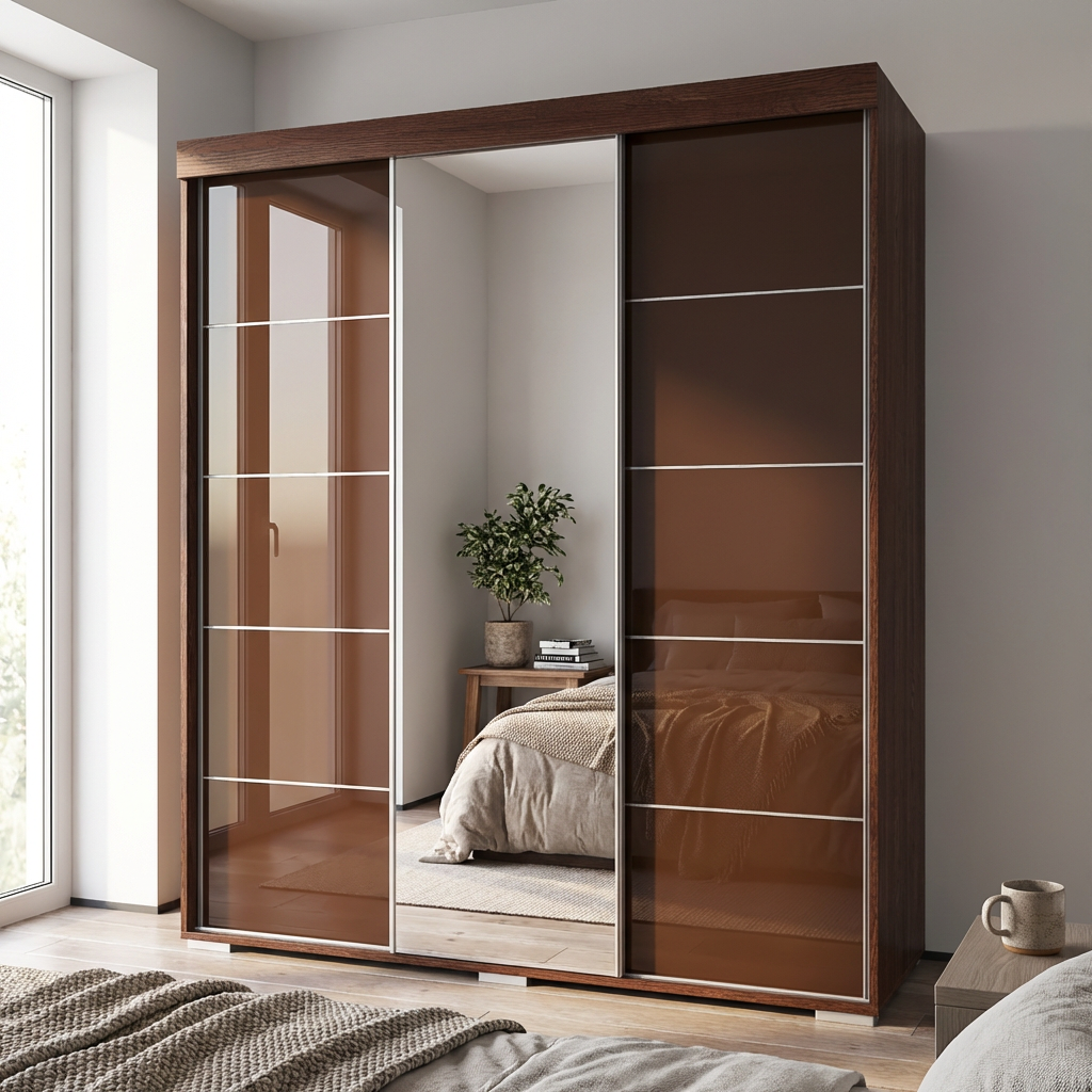 Aria 3D Wardrobe with Mirror