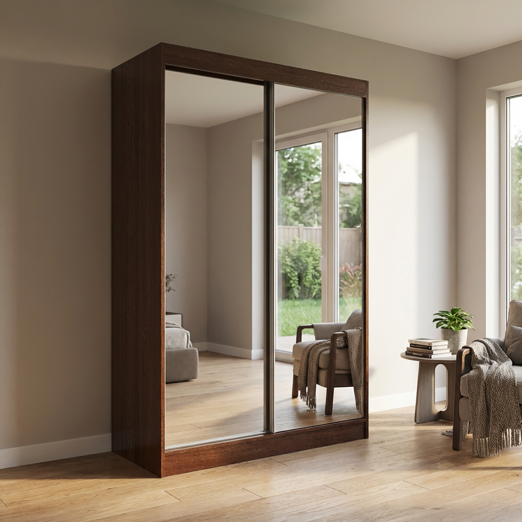 Aria 2D Wardrobe with All Mirror