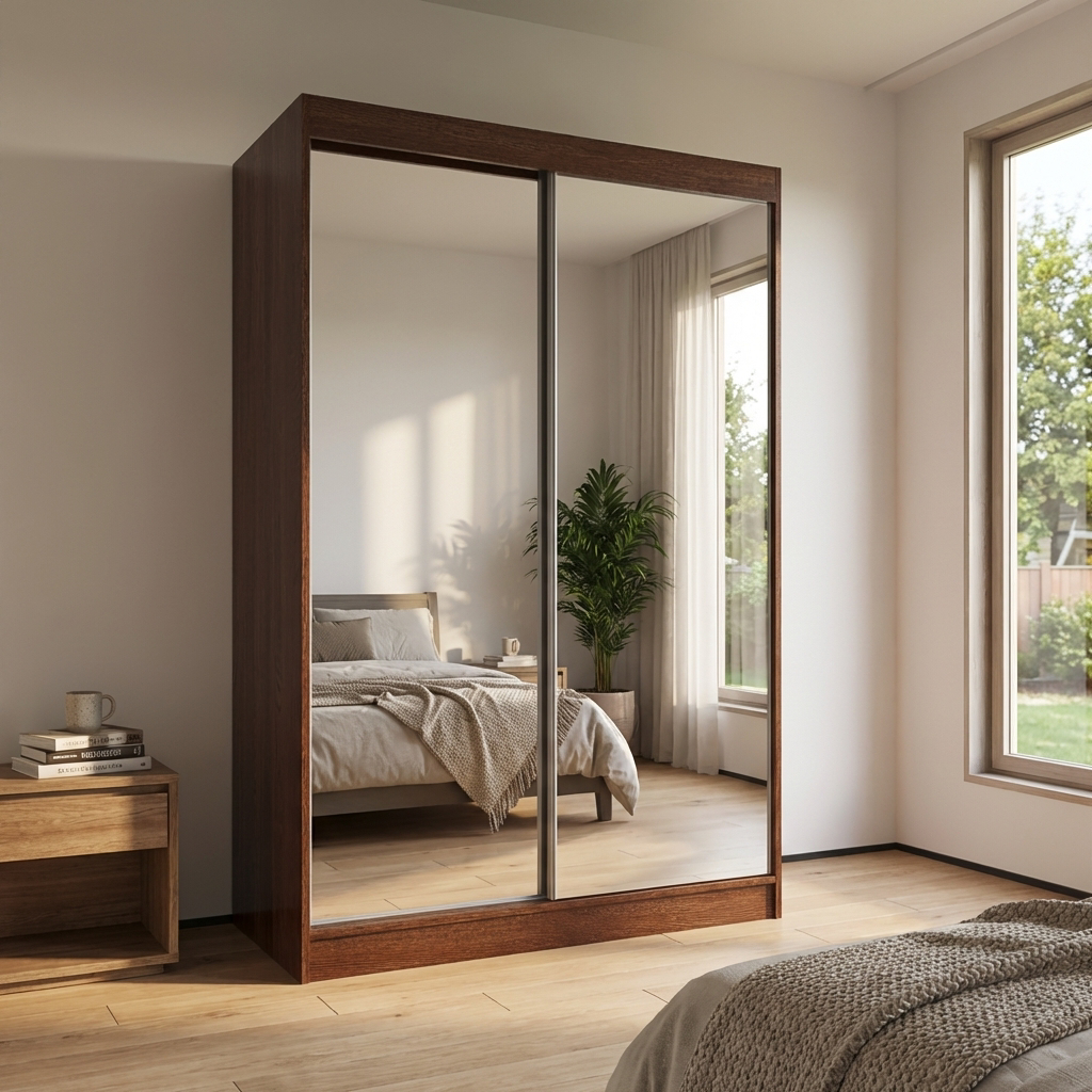 Aria 2D Wardrobe with All Mirror