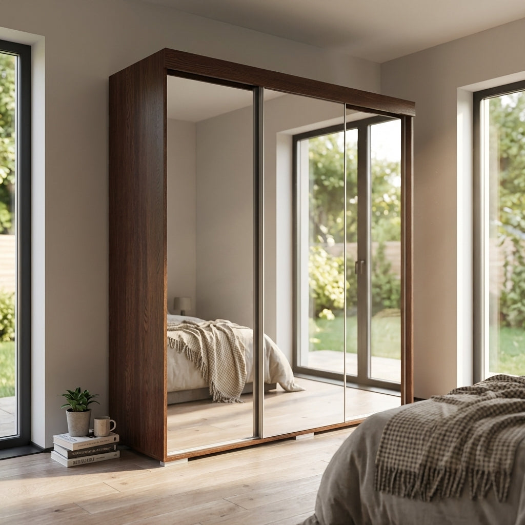 Aria 3D Wardrobe with All Mirror