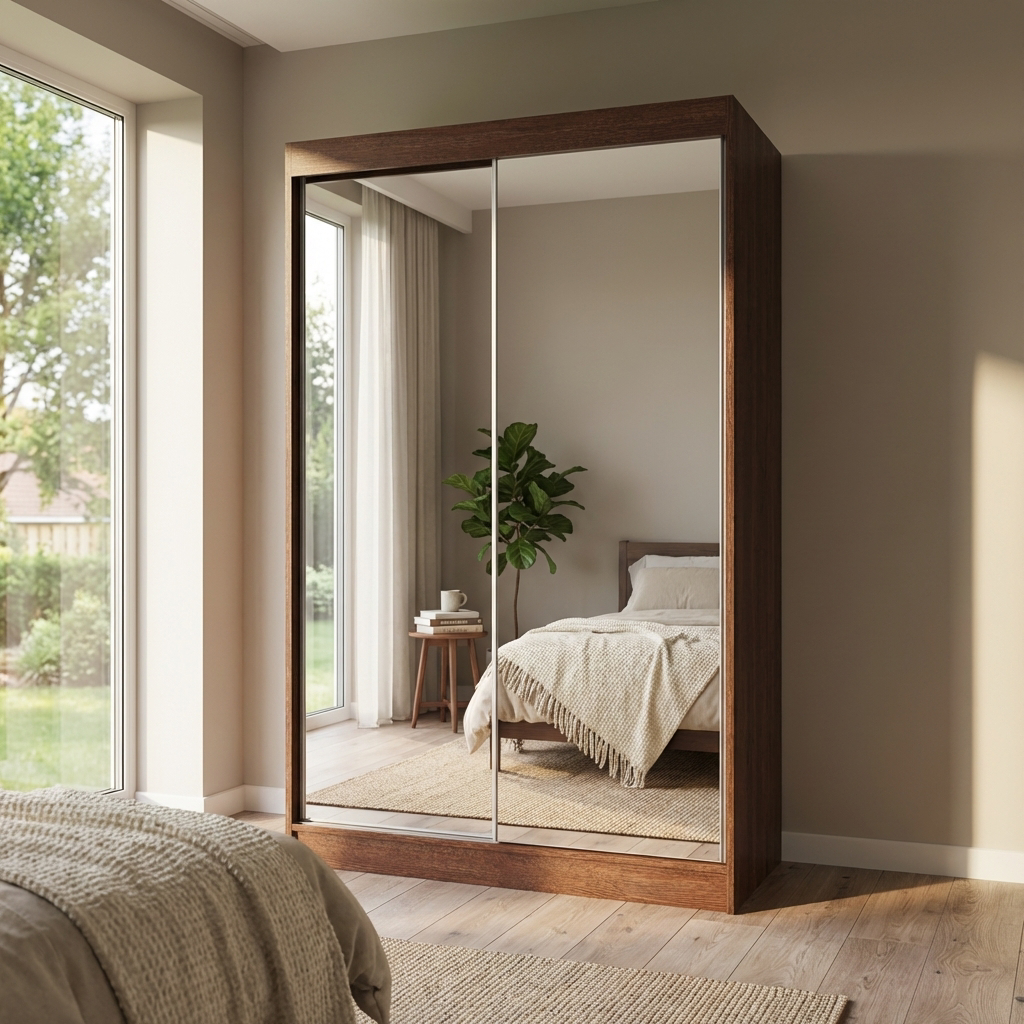 Aria 2D Wardrobe with All Mirror