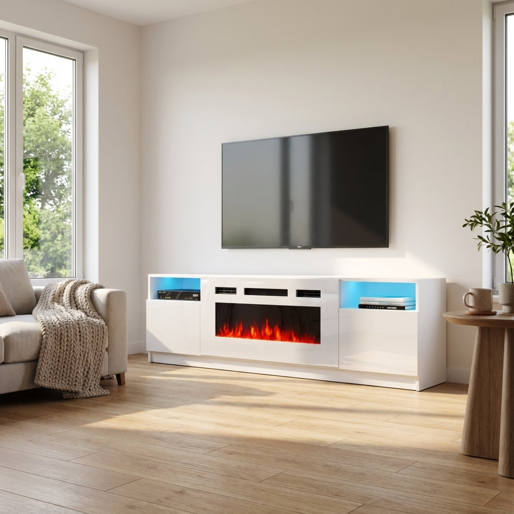 York WH02 Fireplace TV Stand