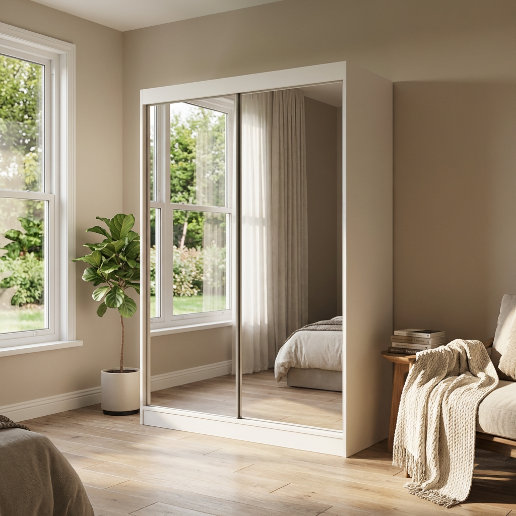 Aria 2D Wardrobe with All Mirror