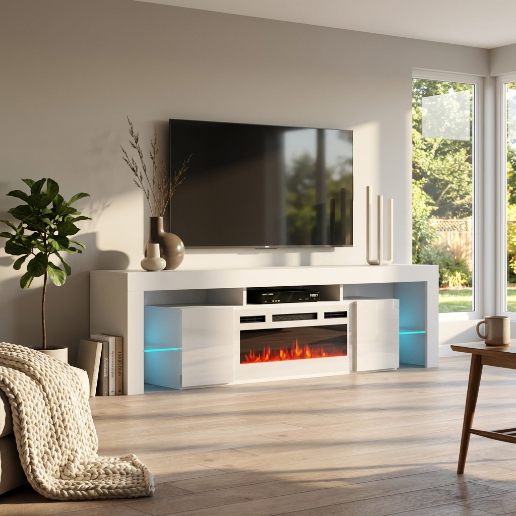 Soleo WH-EF Fireplace TV Stand