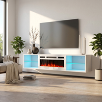 Lima WH-EF Floating Fireplace TV Stand