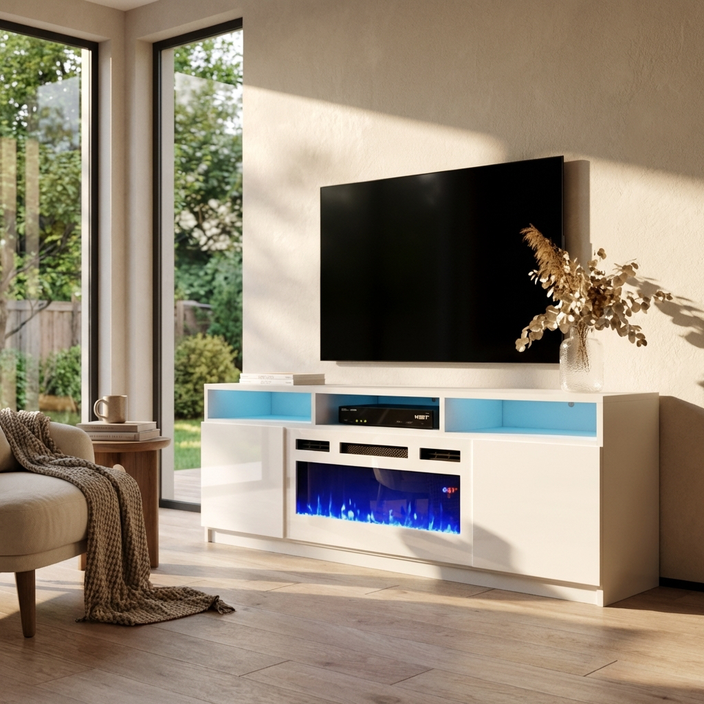 Reno WH05 Fireplace TV Stand