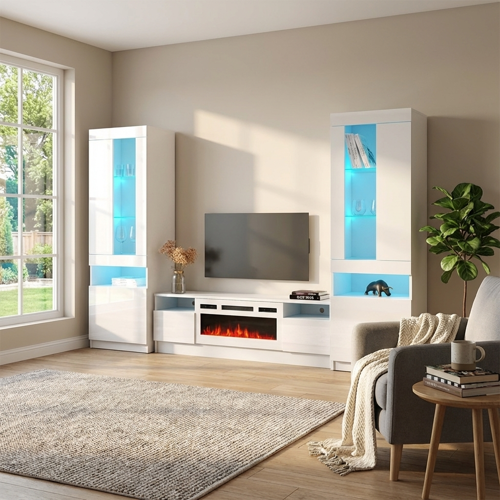 Duke WH-EF Fireplace Entertainment Center