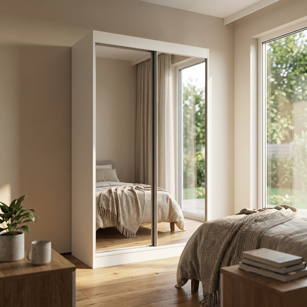 Aria 2D Wardrobe with All Mirror