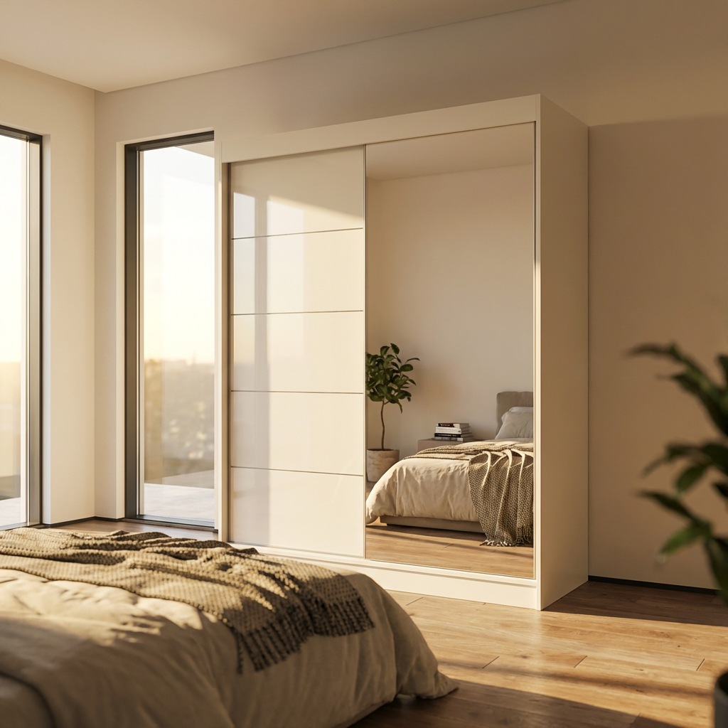 Aria 2D Wardrobe with Mirror