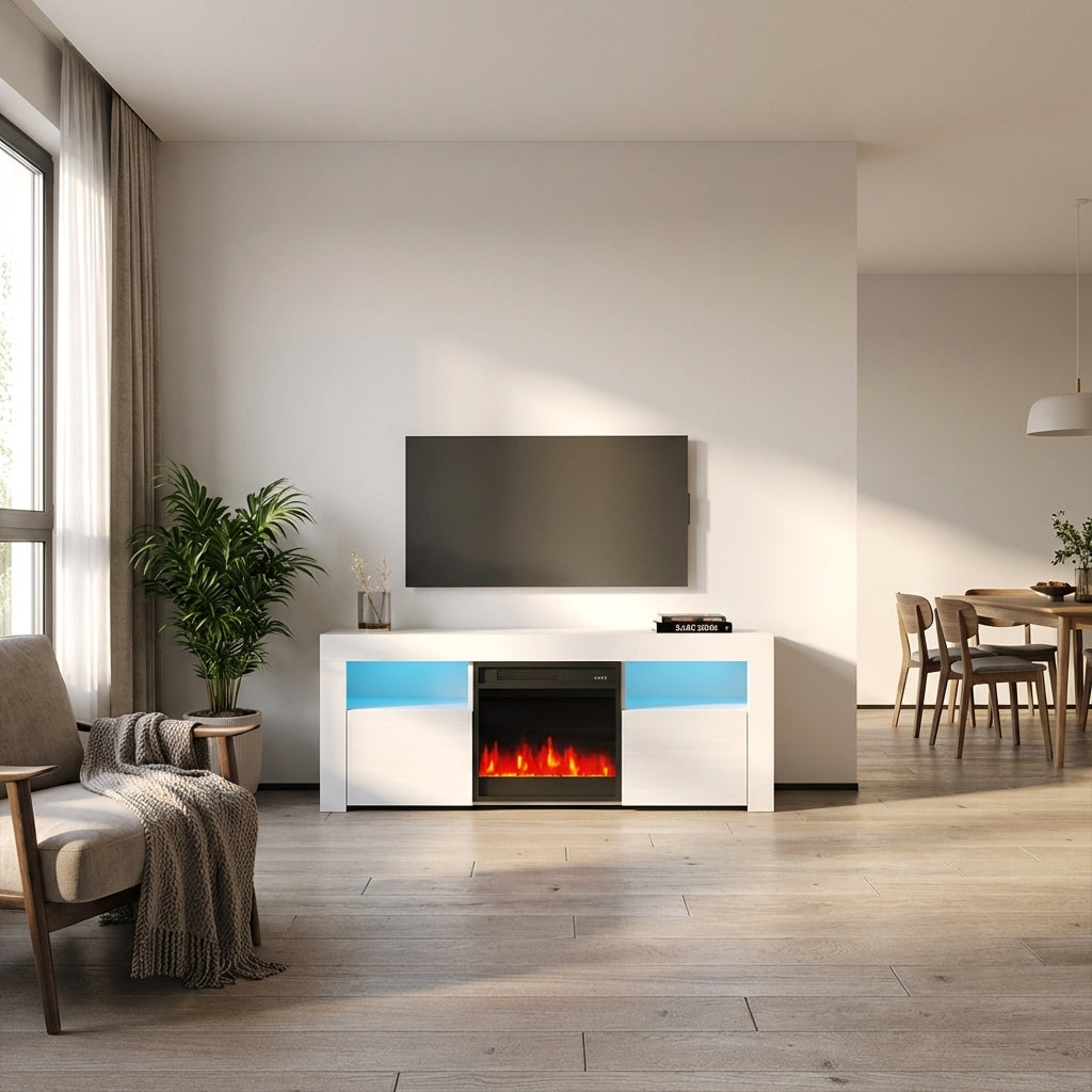Milano 145EF Fireplace TV Stand